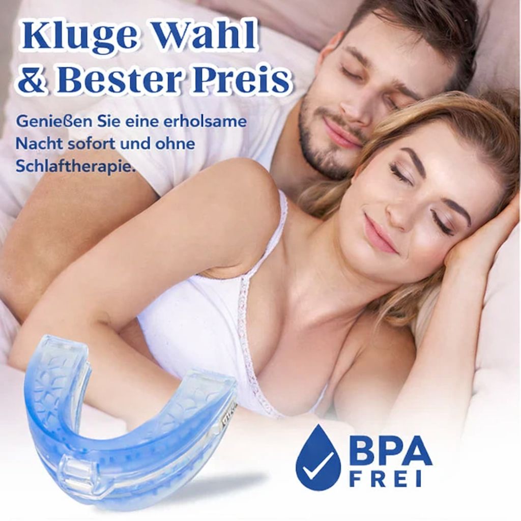 Schnarchstopper und Zahnschiene gegen Bruxismus