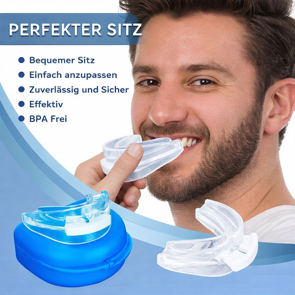 Schnarchstopper und Zahnschiene gegen Bruxismus