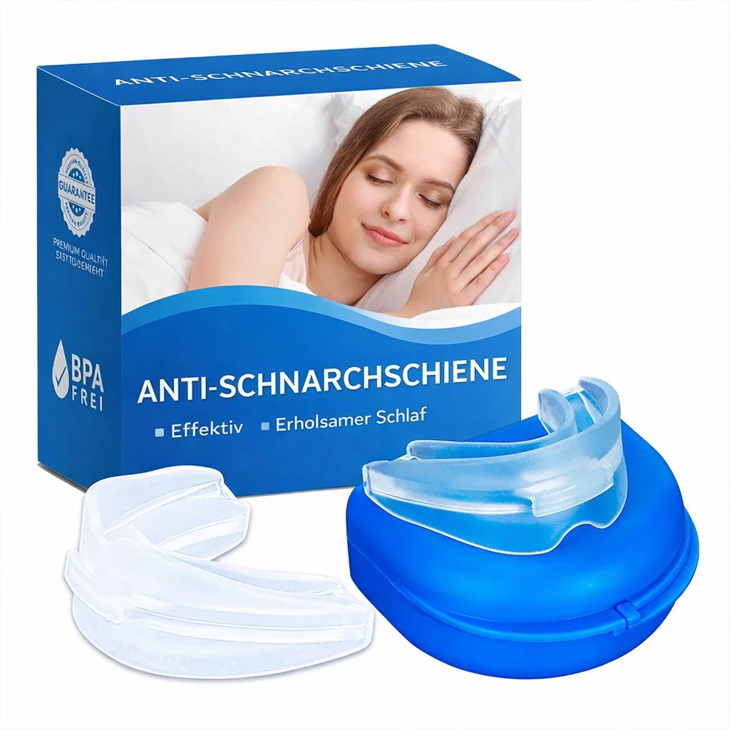 Schnarchstopper und Zahnschiene gegen Bruxismus
